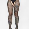 Night Take It Easy Fishnet Crotchless Tights