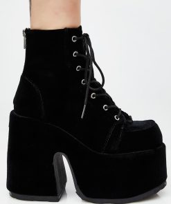 Camel-203 Platform Ankle Boots
