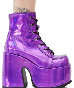 Camel-203 Platform Ankle Boots