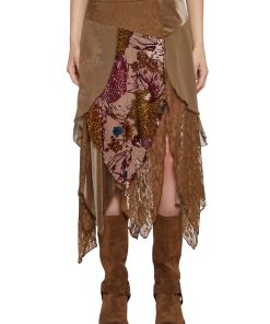 Alternative view of Soulful Sunshine Midi Skirt - Brown