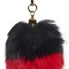 Foxtail Keychain - Red/Black