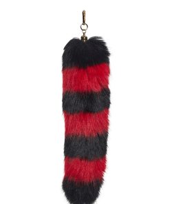 Alternative view of Foxtail Keychain - Red/Black