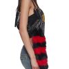 Foxtail Keychain - Red/Black