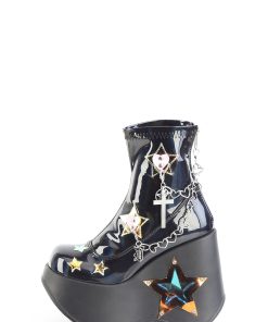 Alternative view of Blaze-108 Platform Wedge LED Light-Up Ankle Boots