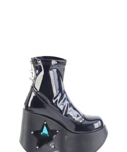 Blaze-108 Platform Wedge LED Light-Up Ankle Boots