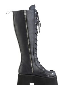 Blaze-202 Platform LED Light-Up Knee High Boots