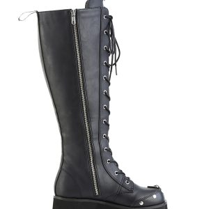 Blaze-202 Platform LED Light-Up Knee High Boots
