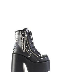 Camel-208 Platform Ankle Boots
