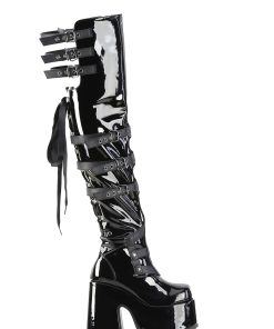 Camel-305 Platfform Thigh High Boots