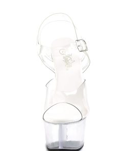 Alternative view of Aspire-608 Platform Ankle Strap Sandals-Clear