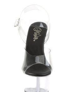 Alternative view of Aspire-608 Platform Ankle Strap Sandals-Clear