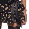 Floral Ruffled Mini Skirt