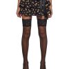 Floral Ruffled Mini Skirt