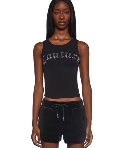 Big Bling Couture Tank Top - Black