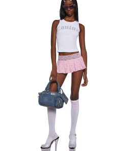 Alternative view of Big Bling Couture Tank Top - White