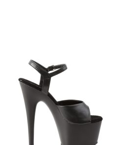 Adore-709 Platform Ankle Strap Sandals-Black PU
