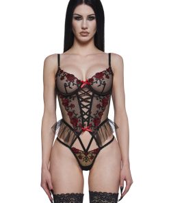 Blossom Beauty Peplum Lingerie Set