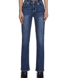 30" Mid Rise Denim Boot Jeans