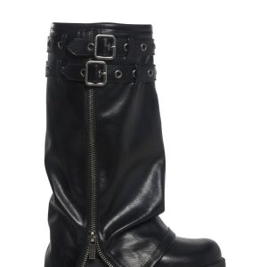 Warp Knee High Pant Boots ?C Black