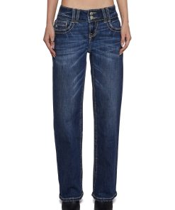 30" Low Rise Slim Wide Jeans