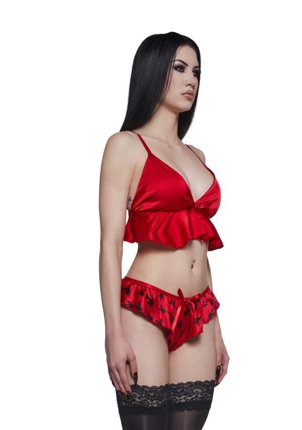 Flutter Bunny 2-Piece Lounge Set -Red