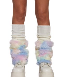Cotton Candy Fuzzy Leg Warmers