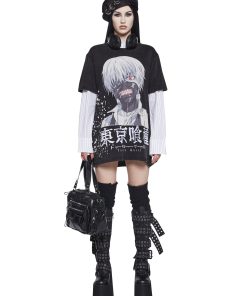 Alternative view of Ken Kaneki Oversized Graphic Tee