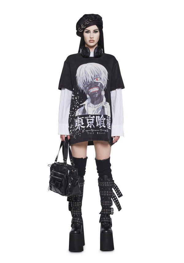 Ken Kaneki Oversized Graphic Tee