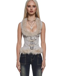 Washed Twill Vest Top