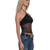 Fishnet Halter Top