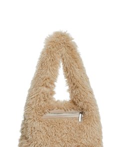 Cutie Heart Faux Fur Shoulder Bag