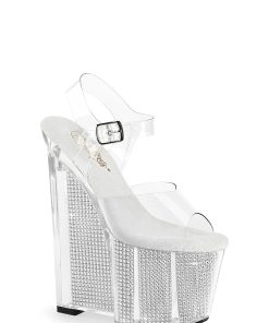 Alternative view of Amaze-808SRS Rhinestone Platform Sandals