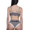 Comfy Bunny 2-Piece Cropped Cami Set -Gray