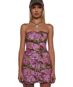 Strapless Camo Top