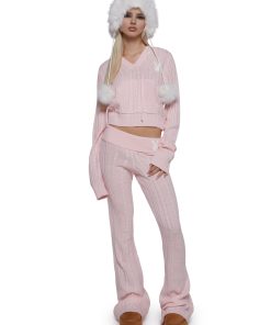 Alternative view of Cable Knit Yoga Pants