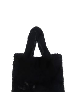 Cutie Pie Faux Fur Bag - Black