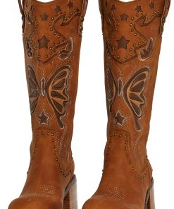 Alternative view of Butterfly Rodeo Western Boots - Copper