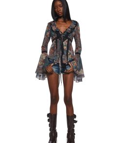 Alternative view of Alchemy Sparks Patchwork Blouse - Multi