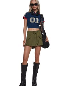 Alternative view of Flirt First Mini Cargo Skirt