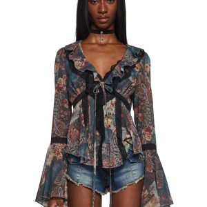 Alchemy Sparks Patchwork Blouse ?C Multi
