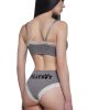 Comfy Bunny 2-Piece Cropped Cami Set -Gray