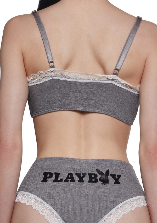 Comfy Bunny 2-Piece Cropped Cami Set -Gray