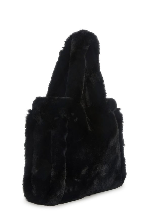 Cutie Pie Faux Fur Bag ?C Black
