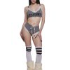 Comfy Bunny 2-Piece Cropped Cami Set -Gray