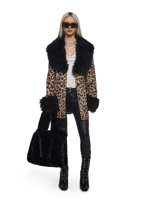 Cutie Pie Faux Fur Bag ?C Black