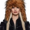 Aura Faux Fur Trapper Hat -Brown