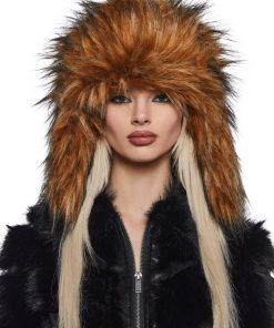 Aura Faux Fur Trapper Hat -Brown