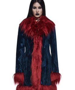 Art Magic Velvet Coat - Blue