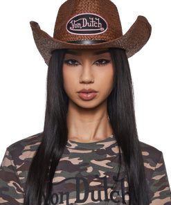 Von Dutch Cowboy Hat - Brown