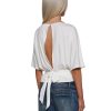 Charm Behavior Wrap Top ?C White